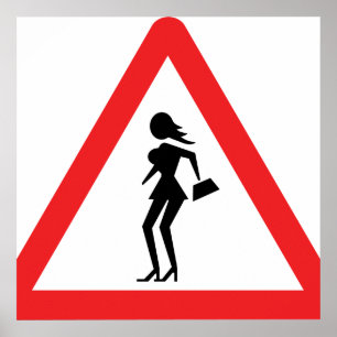 Vorsichtsprostitution (Attenzione Prostitute) Unte Poster