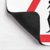Vorsichtsprostitution Straßenverkehrszeichen Mousepad (Ecke)