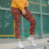 Vorsichtsrisiko Halloween Tape Moderne Typografie Capri Leggings