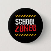 Vorsichtsschule Zoned Traffic School Crossing Guar Button (Vorderseite)