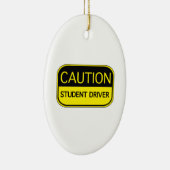 Vorsichtsschulfahrer Keramik Ornament (Rechts)