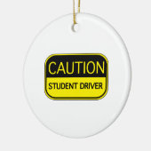 Vorsichtsschulfahrer Keramik Ornament (Links)