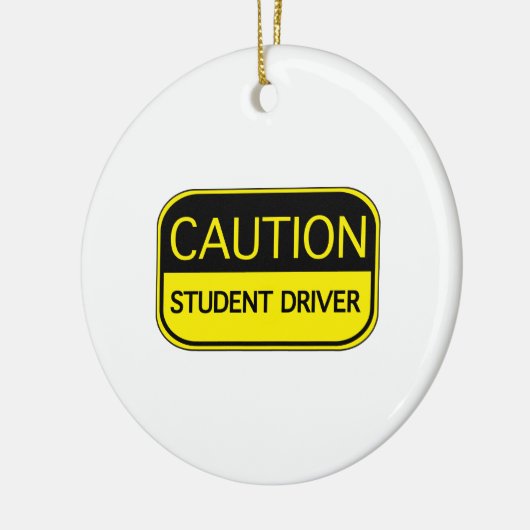 Vorsichtsschulfahrer Keramik Ornament (Links)