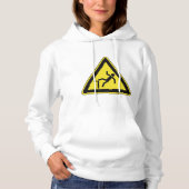 Vorsichtszeichen für Fußgänger Hoodie (Vorderseite)