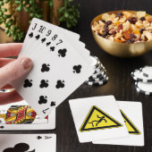 Vorsichtszeichen für Fußgänger Spielkarten (In Situ)