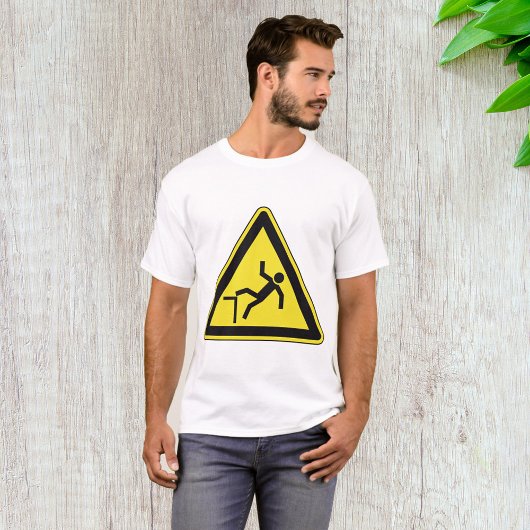 Vorsichtszeichen für Fußgänger T-Shirt