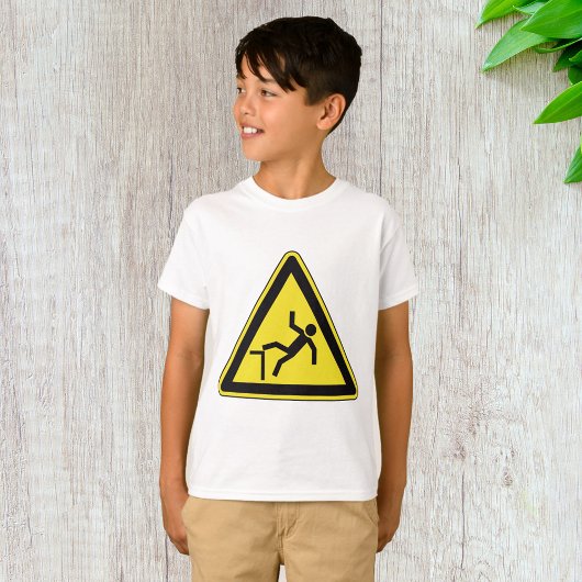 Vorsichtszeichen für Fußgänger T-Shirt