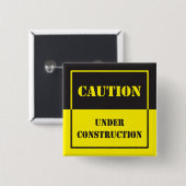 Vorsichtszeichen im Bau Button (Vorne & Hinten)