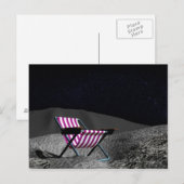 Vorsitz auf dem Mond Postkarte (Vorne/Hinten)