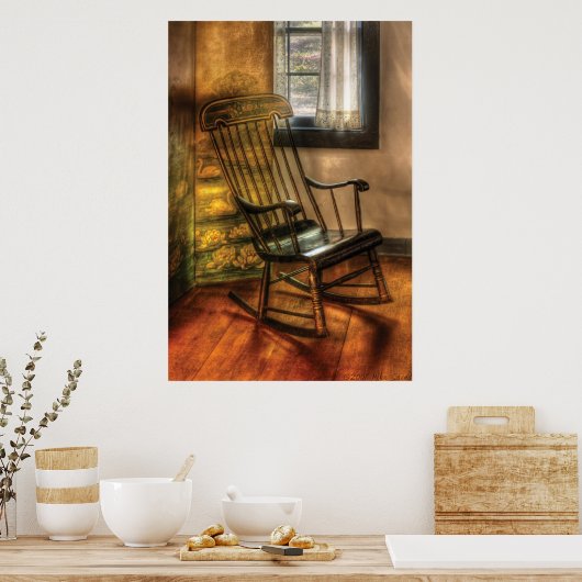 Vorsitz - Der Schaukelstuhl Poster (Küche)