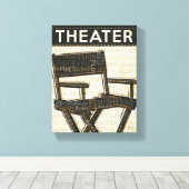 Vorsitz des Direktors Leinwanddruck (Insitu (Holzboden))