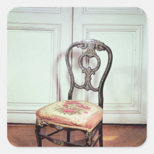 Vorsitz im zweiten Empirestil Quadratischer Aufkleber