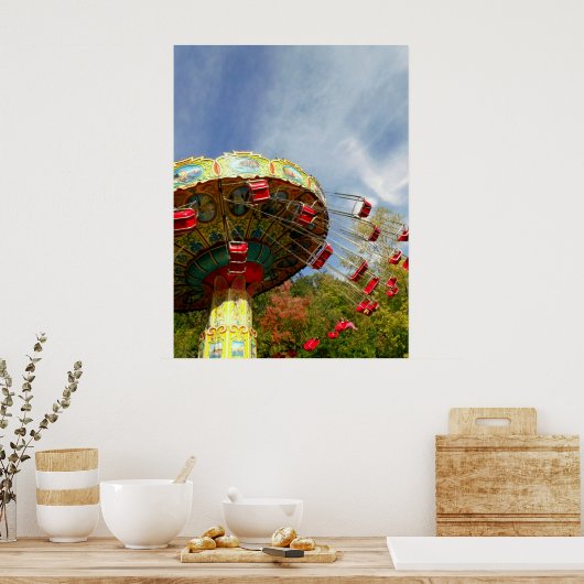 Vorsitz-O-Flugzeug Poster (Küche)