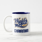 Vorsitzend-Geschenk (Welten am besten) Zweifarbige Tasse (Links)