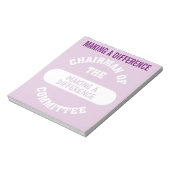 Vorsitzender des Ausschusses für Unterschiede Notizblock (Rotiert)