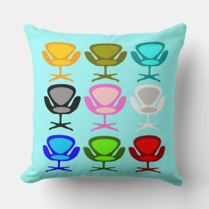 Vorsitzender des Mitte Jahrhunderts Kissen