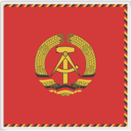 Vorsitzender des Staat Council of East Germany Fla Aufkleber