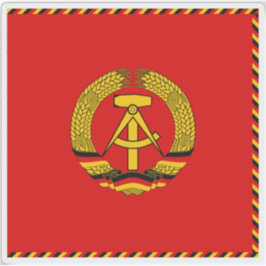 Vorsitzender des Staat Council of East Germany Fla Aufkleber