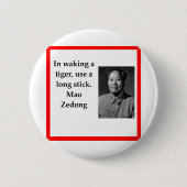 Vorsitzender Mao Button (Vorderseite)