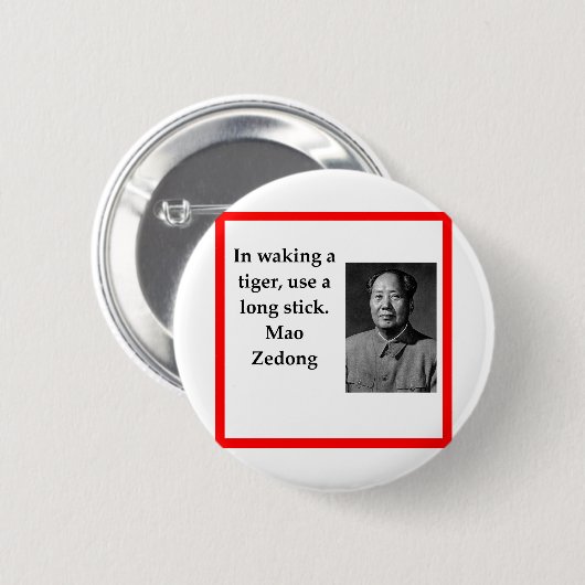 Vorsitzender Mao Button (Vorne & Hinten)
