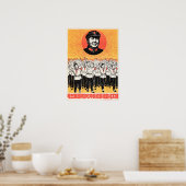 Vorsitzender Mao ist die roteste Sonne in unserem Poster (Küche)