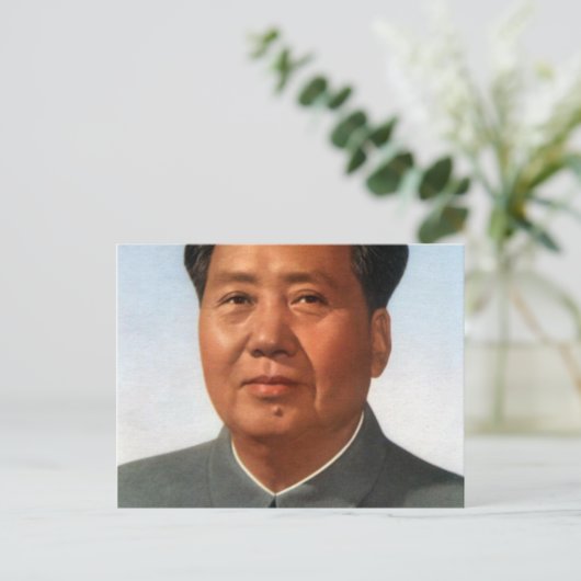 Vorsitzender Mao Postkarte (Stehend Vorderseite)