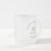 Vorsitzender Mattierter Glass Coffee Tasse (VorderseiteRechts)