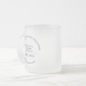 Vorsitzender Mattierter Glass Coffee Tasse (Vorderseite Links)