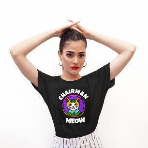 VORSITZENDER MEOW lustige Cat-T - Shirt