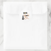 Vorsitzender Runder Aufkleber (Tasche)