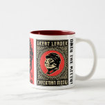 Vorsitzendermeow-Propaganda-Kaffee-Tasse Zweifarbige Tasse<br><div class="desc">Zeigen Sie anderen,  dass Sie die prachtvolle Katzen-Revolution mit dieser Vorsitzendermeow-Propaganda-Tasse stützen.</div>