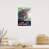 Vorsorge gegen Pandemien 1952 Gesundheit Poster (Küche)