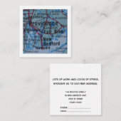 Vorsorgeanweisung: Neue Adresskarte Begleitkarte (Vorne/Hinten)