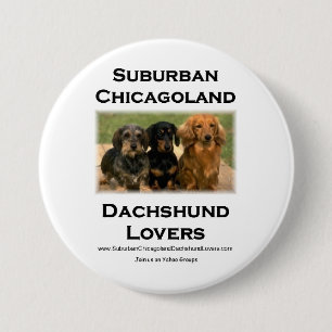 VorstadtChicagoland Dackel-Liebhaber Button