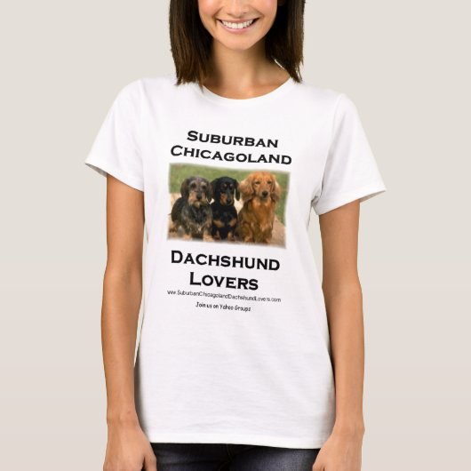 VorstadtChicagoland Dackel-Liebhaber T-Shirt (Vorderseite)