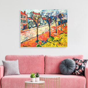 Vorstädtische Landschaft   Maurice de Vlaminck   Leinwanddruck