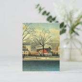 Vorstädtische Szene von Henri Rousseau Postkarte (Stehend Vorderseite)