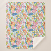 Vorstädtische Toilfarbenprächtige Baumlandschaft Sherpadecke (Vorderseite)