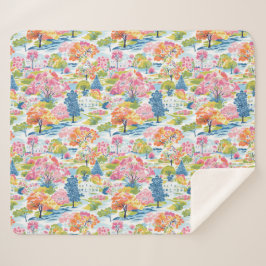 Vorstädtische Toilfarbenprächtige Baumlandschaft Sherpadecke