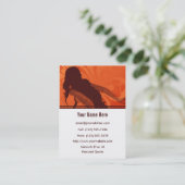 Vorstadtsonnenaufgang-Profil-Visitenkarte Visitenkarte (Stehend Vorderseite)