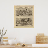 Vorstadtwohnsitz des Radfahrers Poster (Küche)