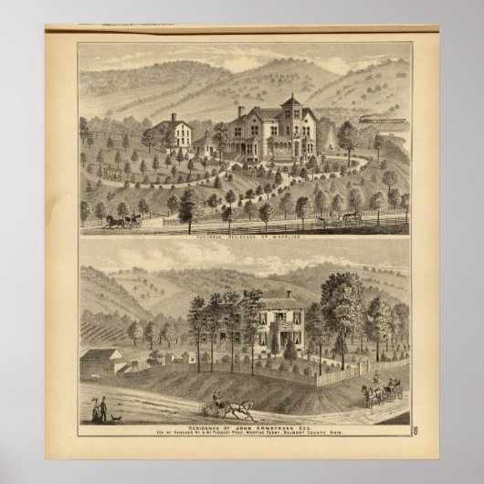 Vorstadtwohnsitz des Radfahrers Poster (Vorne)