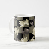 Vorstand der Schachfiguren Kaffeetasse (Vorderseite Links)