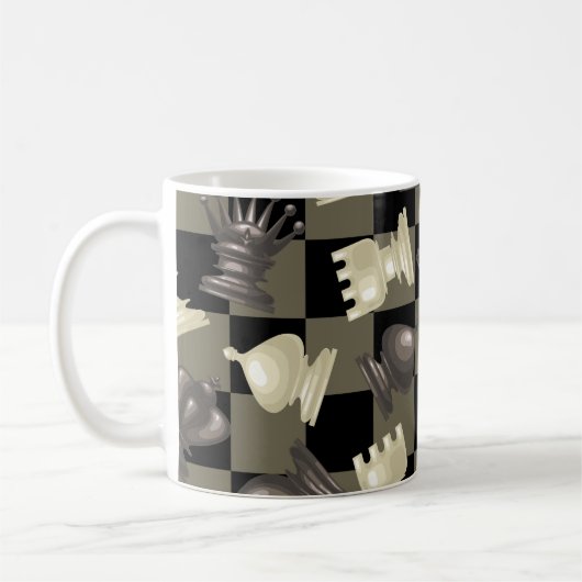 Vorstand der Schachfiguren Kaffeetasse (Links)