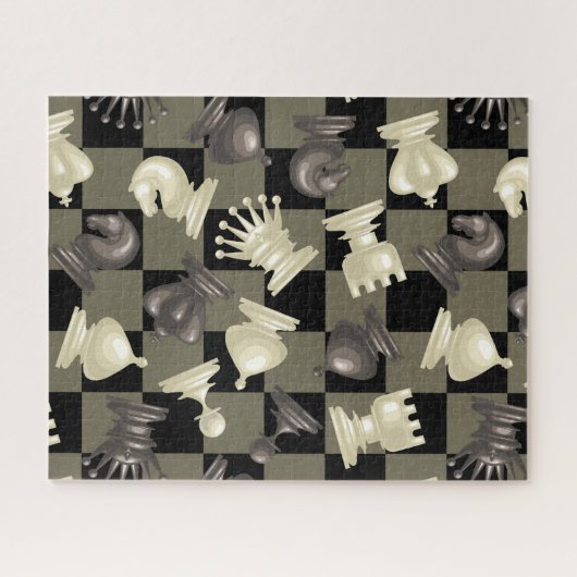 Vorstand der Schachfiguren Puzzle (Horizontal)