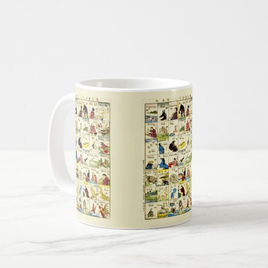Vorstand des chinesischen Alphabets Kaffeetasse (Vorderseite Links)