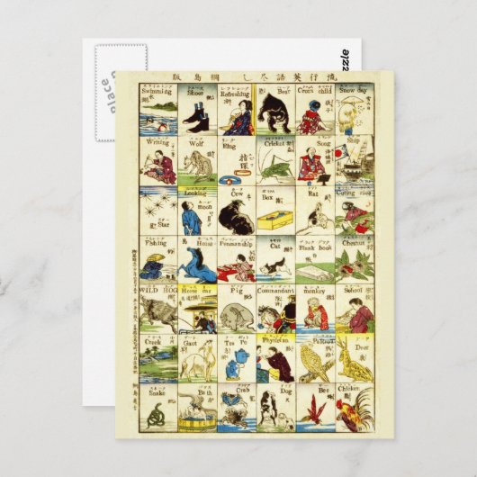 Vorstand des chinesischen Alphabets Postkarte (Vorne/Hinten)