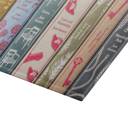 Vorstand für Jane Austen-Romane Schneidebrett (Ecke)