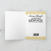 Vorstandskarte zum Jubiläum eines Mitarbeiters Karte (Innenseite)