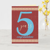 Vorstandskarte zum Jubiläum eines Mitarbeiters Karte (Gelbe Blume)